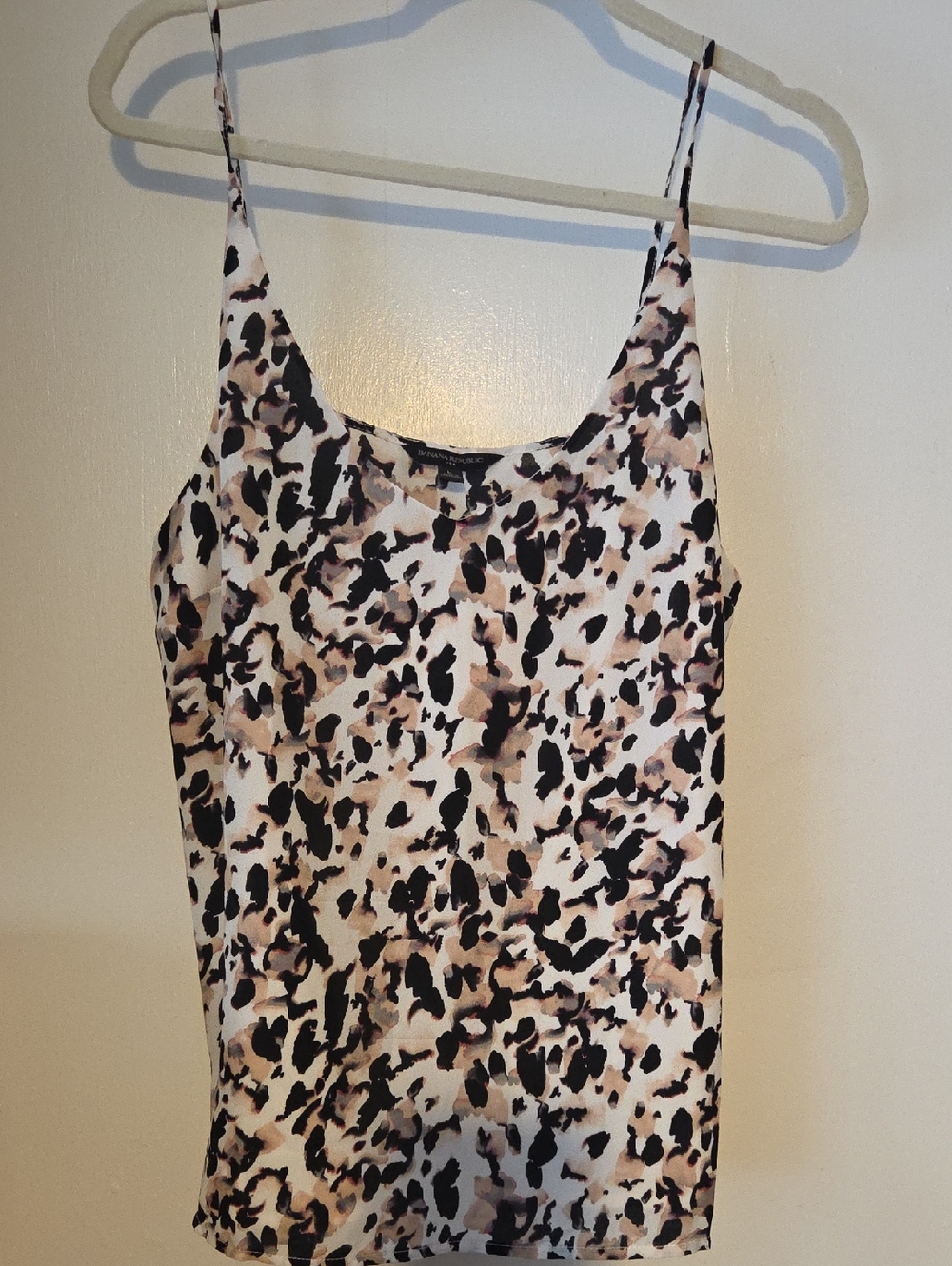 Banana Republic Leopard Print Camisole in Beige and Black